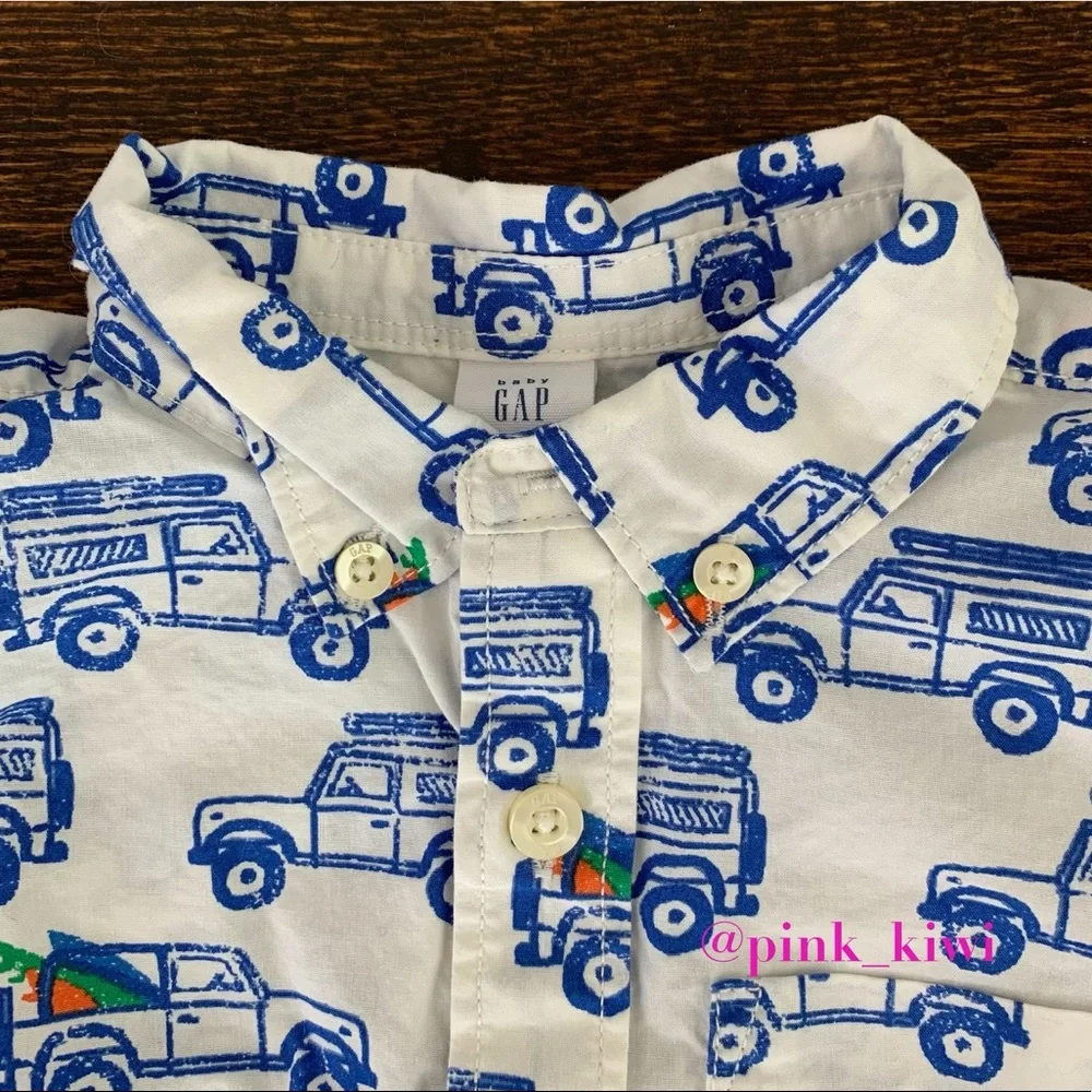 Baby Gap Toddler Printed Button Down Shirt